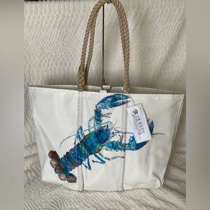 Sea Bags Maine Deluxe Large Lobster Tote NWT $260 Retail Recycled Sailcloth